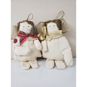 RARE 1995 Wells Lamont Boys & Girls Handmade Vintage Signed Ornament Rag Doll